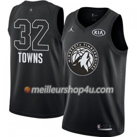 Maillot Basket Homme Minnesota Timberwolves Karl Anthony-Towns 32 2018 All Star Jordan Brand Noir Swingman
